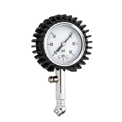 เกจวัดแรงดันลมยางเลนส์ PC 70 Psi 50mm รถจักรยานยนต์ เกจวัดลมยางจักรยาน Schrader Valves