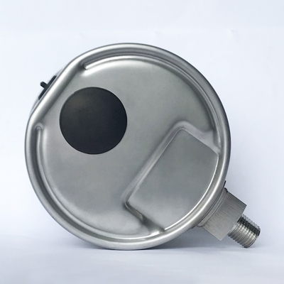 ไม่ใช้น้ำมัน 1.4 MPa SUS 316 Tube/Socket 1/2 NPT All Stainless Steel Oxygen Pressure Gauge